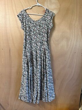 Vintage 90s Contempo Casuals Floral Grunge Dress Size 3/4 Blossom